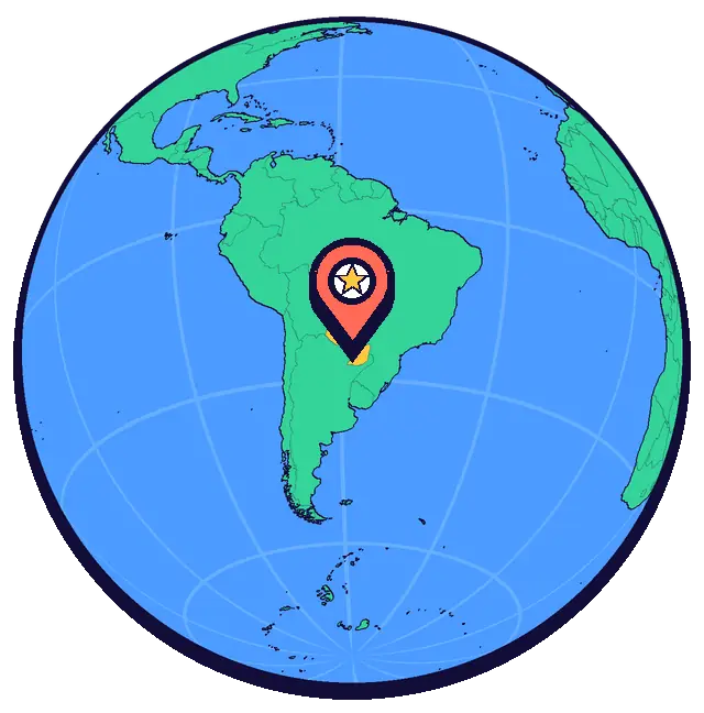 Asunción, kürede işaretli