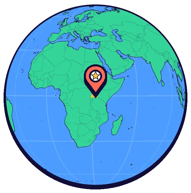 Kampala, kürede işaretli