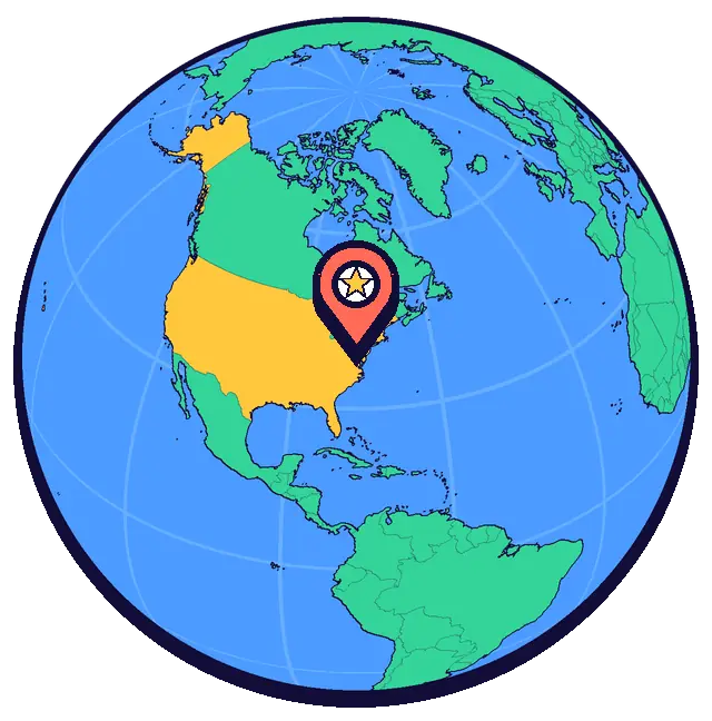 Washington, kürede işaretli